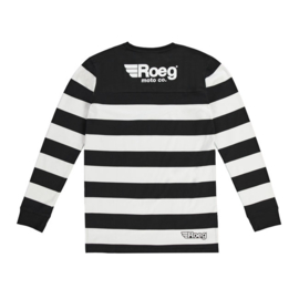 JERSEY BLACK & WHITE STRIPED SHIRT - MotoCross Style