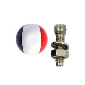 License Plate Mounts - French Flags / Dutch Flags - France / the Netherlands - TrikTopz - Bolts/Nuts