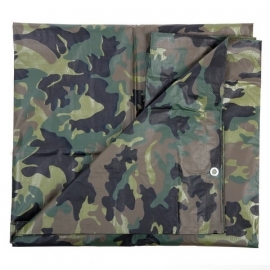 Tarp / Tarpaulin - large 5.00 x 3.00 meters - Woodland Camouflage