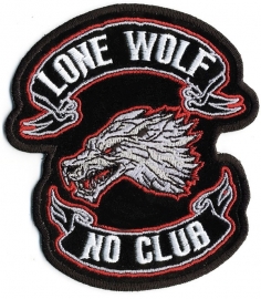 BackPatch - Lone Wolf - No Club - 11"