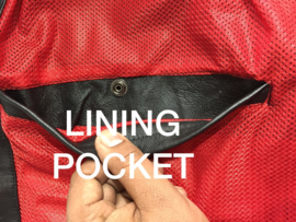 Limited Edition - LAMB SKIN aero vest - Red Lining - Club Style Bikervest
