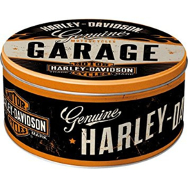 Harley-Davidson - Large Tin Cookie Box - Genuine