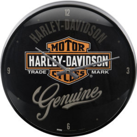 Harley-Davidson:  Genuine Biker Wall Clock - Klok