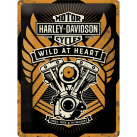 Harley-Davidson - Tin Sign - Wild at Heart