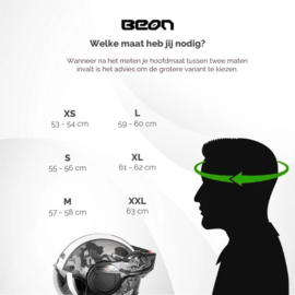 BEON B707 HELMET - Black & White - Skull