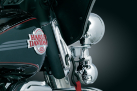 HARLEY - KURYAKYN, FRONT FORK CUSTOM TIE-DOWN BRACKETS. CHROME