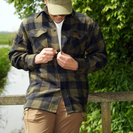 Lumber Jack is Back! - Longhorn Flannel Shirt - Black & Olive