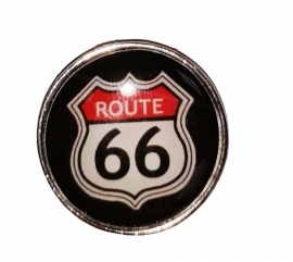 P159 - Pin - Route 66 (round)