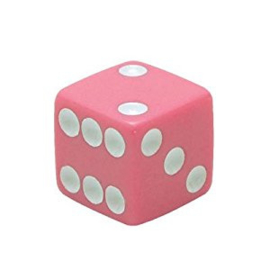 Valve Caps - Pink Dice - Solid Pink - TrikTopz