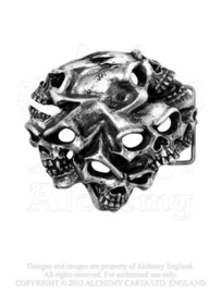 Belt Buckle - Alchemy - Gestalt Skulls - collector item!