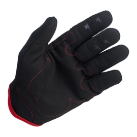 Biltwell INC - Moto Gloves - Zwart/Rood - Handschoenen