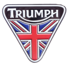 Pin - Triumph Triangle - Union Jack