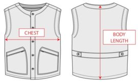 Black Denim MC Vest - Cut Off - SOA - Leather Neck - V2