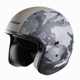 NOX - N237 - Combat Jet Helmet - Built-In Sun Visor