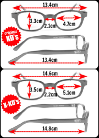 Larger Sunglasses - X-KD's  - SMOKE - USA Flag / Stars & Stripes Frame