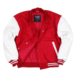 Leather & Wool - Baseball Jack - Red & White