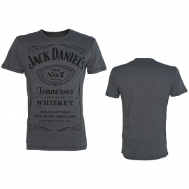 T-shirt - Jack Daniels Old No.7 Original - GREY (black logo)
