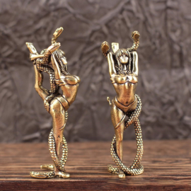 Brass Snake Girl - Figurine