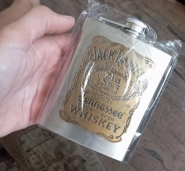 Jack Daniels - Brass Logo Flask