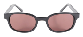Sunglasses - Classic KD's - Matte Black/Rose Lens