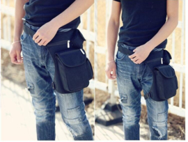 Hip / Leg Bag -  Black