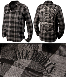 Jack Daniel's - Black/Grey checks Long Sleeve Shirt