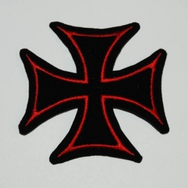 Patch - Iron Cross - Maltese Cross - Red / Small
