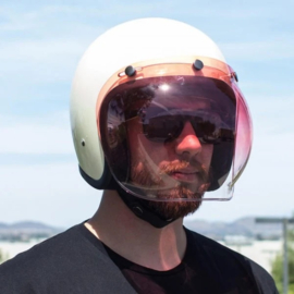 Biltwell Original Bubble Visor - Red Gradient - Bubble Shield