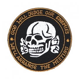 PATCH - skull - GOD WILL JUDGE OUR ENEMIES * WE'LL ARRANGE THE MEETING