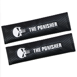 Seat Belt Shoulder Protector Pads - The Punisher / Carbon