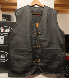 Leather Vest - The Viking - Side Zippers