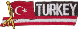 054 - PATCH - Waving Turkish flag - TURKEY - Türk bayrağı - Türkiye
