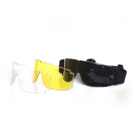 MILITARY / AIRSOFT - Veiligheidsbril met 3 verwisselbare lenzen