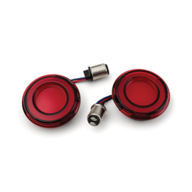 KURYAKYN, REAR TRACER LED TURN SIGNAL INSERT SET. RED LENS