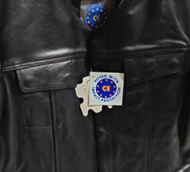 Leather MC-Vest - Cut Off - SOA - High V-cut neck V2.0