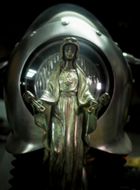 Madonna with the Pistons - statue - Limited series - Bronze