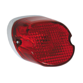 LAYDOWN TAILLIGHT RED LENS, LED - 73-98 H-D