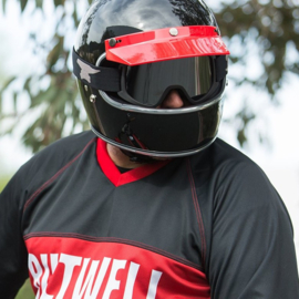 BILTWELL MOTO VISOR RED