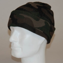 Watch Cap / Beanie - Commando Camouflage Woodland