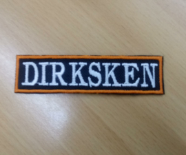 Custom Name Patch - 95x25mm - 4 idential stick-patches (choose style)