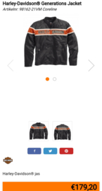 Harley Davidson Bomber Jacket Stripe