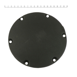 DERBY COVER, DOMED - FLAT BLACK - 04-21 SPORTSTER