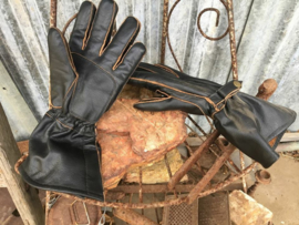 XS Work Gloves - Full Thick Leather 1.6mm & Para-Aramid (Kevlar) - Gauntlets