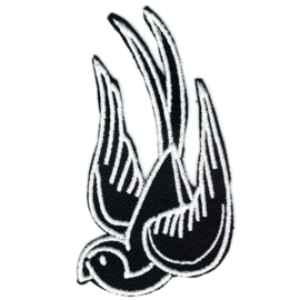458 - Patch - Black and White Swallow (Left)