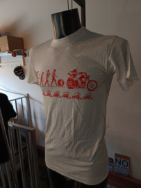 Red & White - Evolution of Men - NSFW - T-shirt