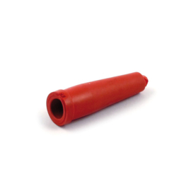 RED RUBBER CABLE COVERS - BARNETT - CLUTCH/BRAKE - 2 INCH LONG
