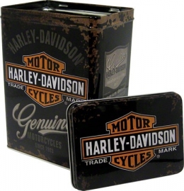 Harley-Davidson - Tin Storage Box - Black