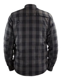 John DOE - MotoShirt LUMBERJACK SHIRT - GREY-BLACK