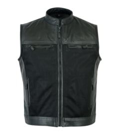 PERFORATED LEATHER & MESH - LightWeight MC Vest