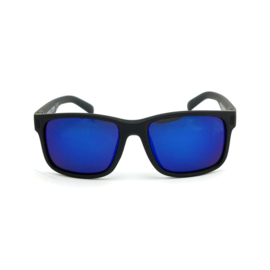 ROEG BILLY V2.0 SUNGLASSES, BLACK / REVO LENSES - BLACK/BLUE